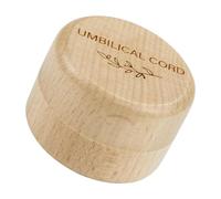 Caja de Recuerdos del Cordón Umbilical para Ñiño en Madera | Tapa Segura y Apertura Fácil, Diseño Rústico Elegante, para Baby Shower y Conservar Hitos