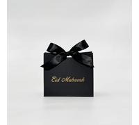 Caja de regalo Cajas de embalaje de dulces Bolsa de festival Cena familiar Favores de fiesta Decoración Suministro-caja negra negro,50pcs,11.5x4.5x10cm