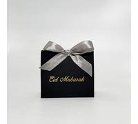 Caja de regalo Cajas de embalaje de dulces Bolsa de festival Cena familiar Favores de fiesta Decoración Suministro-caja negra gris,50pcs,11.5x4.5x10cm