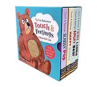 Caja de regalo con 4 libros My First Behaviors Touch & Feelings de la Dra. Naira Wilson (Calmer Llama, Angry Bear, Happy Bunny y Scaredy Pup)