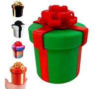 Caja de regalo con tornillos anidados molestos, regalo molesto difícil de abrir, paquete de regalo de broma reutilizable para juegos de fiesta divertidos de cumpleaños en efec Green + middle finger S