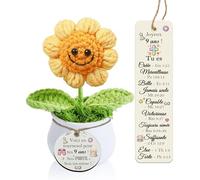 Caja de regalo de 9º aniversario Marcador de marihuana Girasol Gancho Positivo 2 piezas Presente Hija Mejor Amiga Hermanas Feliz Cumpleaños Mujeres Recuerdo Apreciado Prima Sobrina Nieta Amiga