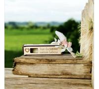 Caja de regalo de amor de mi vida con texto en alemán "Liebe meines Leben Zufall Liebeserklärung Geschenkbox Mitbringsel kleinigtheit (zusammenmontiert +Duplo - bist der beste Zufall meines Lebens)