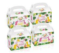 Caja de regalo de cartón de un animal salvaje, Cajas de regalo de fiesta temática de la selva, Cajas de regalo de animales de la selva, cajas de recuerdo de fiesta de safari