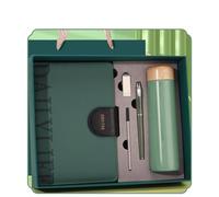 Caja de regalo de cuaderno A5, regalo bellamente empaquetado, bolígrafo a juego, unidad flash USB de 16G y taza térmica de acero inoxidable 304, cada pieza está cuidadosamente seleccionada. Elección