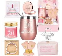 Caja de regalo de cumpleaños número 20 para ella: regalos únicos para mujeres, mejores amigas, hermanas, novias y compañeros de trabajo