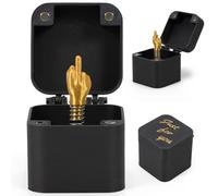 Caja de regalo de dedo medio, dedo medio en una caja, caja de regalo con parodia de la mano y caja, divertida decoración de escritorio