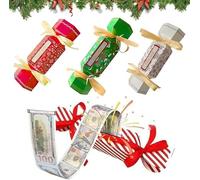 Caja de regalo de dinero sorpresa extraíble, bolsa de dinero de Navidad, para decoración de vacaciones y regalo, 5 unidades