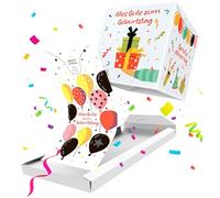 Caja de regalo de explosiones sorpresa emergente para un placer rápido y diversión con regalos sellados en el interior, perfecto para cumpleaños, aniversarios, graduaciones y fiestas. Estuche único