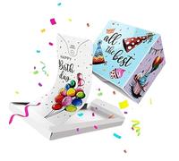 Caja de regalo de explosiones sorpresa emergente para un placer rápido y diversión con regalos sellados en el interior, perfecto para cumpleaños, aniversarios, graduaciones y fiestas. Estuche único
