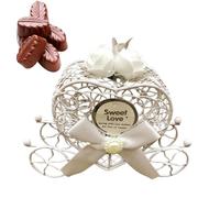 Caja de regalo de invitado de la boda - Caja de favor de azúcar del corazón creativo, elegante caja de regalo de chocolate | Contenedor de tratado de amor decorativo portátil, recuerdo de recepción nu