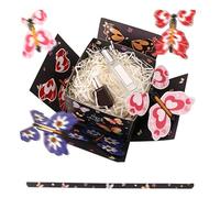 Caja de regalo de mariposa, caja de mariposa explosiva, caja explosiva con mariposas, caja de sorpresas de explosiones de mariposa, caja de regalo explosiva para cumpleaños, caja de cumpleaños