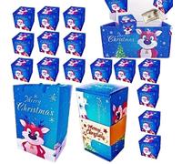 Caja de regalo de Navidad sorpresa explosiones, caja de dinero plegable que rebota Feliz Navidad suministros para fiestas celebraciones bodas cumpleaños día de San Valentín