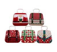 Caja de regalo decorativa de Navidad para estaño de festival, estaño, espaciosa y fácil de usar, caja de almacenamiento de Navidad