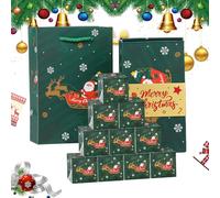 Caja de regalo emergente en efectivo Caja de regalo de dinero de feliz Navidad Juego de cajas decorativas de dinero explosivo Caja de regalo plegable con sobre rojo
