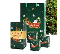 Caja de regalo, exhibición de vacaciones, papel, caja GI-FT de la Sur-Ft navideño, cajas de rebotes D-iy, diseño de usos múltiples, o niños, adultos, vacaciones, cumpleaños, celebración de la