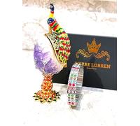 Caja de regalo hecha a mano con huevos de Pascua rusos de la coronación imperial, figura de animal estilo huevo Romanov, caja de joyería para regalo de boda para parejas que lo tienen todo, decoración