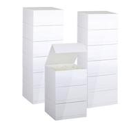 Caja de regalo magnética con tapa, paquete de 15 cajas de regalo blancas de 10 x 10 x 5 pulgadas, embalaje a granel para pequeñas empresas, cajas de regalo a granel para regalos, caja de propuesta de