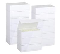 Caja de regalo magnética con tapa, paquete de 15 cajas de regalo blancas de 12 x 6 x 4 pulgadas, embalaje a granel para pequeñas empresas, cajas de regalo a granel para regalos, caja de propuesta de