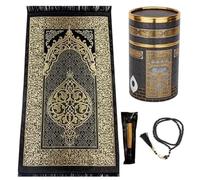 Caja de regalo musulmán-(Alfombra de oración, tasbih, Misvak)-Seccade-Alfombra oración- Alfombra de oración Musulman- Estuche Islam-Ramadán, Eid Hajj, Umrah, Boda, Nacimiento, Mevlid Muslim