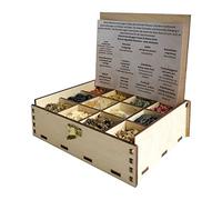Caja de regalo para ahumar con 12 variedades de mezclas de incienso de luto y ancestros, 14 x 10 x 4 cm