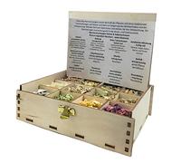 Caja de regalo para ahumar con 12 variedades de mezclas de incienso Protección y confianza, 14 x 10 x 4 cm