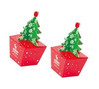 Caja de regalo para celebraciones navideñas para múltiples ocasiones, materiales de papel reciclado, estructura resistente para Navidad, cumpleaños, caja de papel reciclable fácil de usar