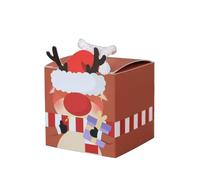 Caja de regalo para decoración de fiesta de Navidad, cajas de dulces de chocolate, bolsas festivas para celebraciones del hogar, juego de 50 cajas de papel para intercambio entre la familia