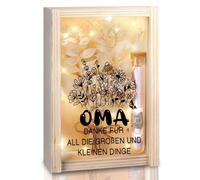 Caja de regalo para mamá, caja de regalo de madera, regalo de agradecimiento mamá, incluye flores secas, caja de madera, tubo de ensayo, cadenas de luces, regalo del día de la madre, regalo de