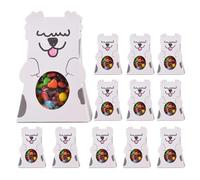 Caja de regalo pequeña a granel, 12 cajas plegables de papel para caramelos, coloridos calcetines de regalo, caja de papel plegable para juguetes, regalos, galletas, dulces y dulces (C)