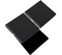 Caja de regalo pequeña, caja de regalo de joyería Kraft Cajas de regalo para exhibición de joyas Caja de regalo negra para collares, pulseras, pendientes, almacenamiento de joyas (8 * 8 * 1,5 cm)