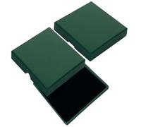 Caja de regalo pequeña, caja de regalo de joyería Kraft Cajas de regalo para exhibición de joyas Caja de regalo verde para collares, pulseras, pendientes, almacenamiento de joyas (8 * 8 * 1,5 cm)