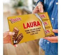 Caja de regalo personalizada de Twix - Regalo de Mars con nombre para un verdadero amante del chocolate que no puede tener suficiente de Twix. (Twix)