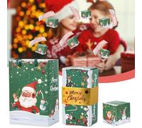 Caja de regalo plegable de explosión emergente, caja de regalo sorpresa para dinero, caja sorpresa de Navidad, cajas de regalo para cumpleaños, aniversario, propuesta de San Valentín (verde, 10 cajas