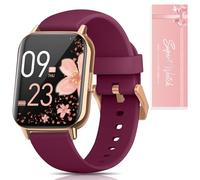 【Caja de Regalo】Reloj Inteligente Mujer, 1.83" HD Smartwatch con Llamadas/Función Femenina/Pulsómetro/SpO2/Monitor de Sueño Calorías 113+ Modos Deportivos Podómetro WhatsApp IP68 Android iOS Púrpura