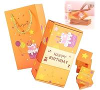 Caja de regalo sorpresa, creando el regalo más sorprendente, caja sorpresa de explosión, caja de regalo explosiva para cumpleaños, San Valentín, aniversario de boda (C)