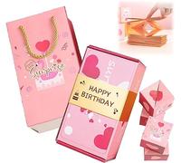 Caja de regalo sorpresa, creando el regalo más sorprendente, caja sorpresa de explosión, caja de regalo explosiva para cumpleaños, San Valentín, aniversario de boda (B)