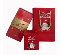Caja de regalo sorpresa de dinero, caja de regalo de explosión de Navidad, caja de regalo sorpresa de explosión de Feliz Navidad por dinero, caja de regalo plegable (rojo, 10 tarjetas)