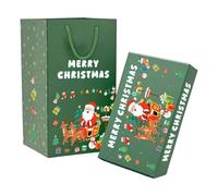 Caja de regalo sorpresa de Navidad explosión para dinero, cajas de regalo plegables únicas reutilizables para cumpleaños, Navidad, aniversario, día de San Valentín (2 verdes)