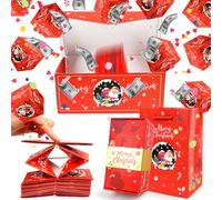 Caja de Regalo Sorpresa, DIY Pop-up Surprise Box, Surprise Explosion Gift Box for Money, Caja Sorpresa, Creativity Folding Bouncing para cumpleaños,Navidad (B)