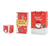 Caja de regalo sorpresa explosión para dinero, cajas de regalo plegables únicas para hacer efectivo y rebotar, cajas de regalo festivas explosivas (rojo, 6 piezas)