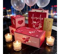 Caja de regalo sorpresa explosión por dinero, caja de regalo plegable de San Valentín, cajas de explosión sorpresa, caja vacía de broma, crea el regalo más sorprendente para aniversario de San