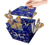 Caja De Regalo Sorpresa Explosiva, Kit De Caja De Regalo Explosiva Con Mariposas, Cajas De Regalo Creativas Desplegables Para El DíA De San ValentíN, CumpleañOs, Aniversarios (E, 4.92×4.92in)