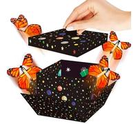 Caja De Regalo Sorpresa Explosiva, Kit De Caja De Regalo Explosiva Con Mariposas, Cajas De Regalo Creativas Desplegables Para El DíA De San ValentíN, CumpleañOs, Aniversarios (A., 4.92×4.92in)