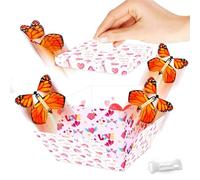 Caja De Regalo Sorpresa Explosiva, Kit De Caja De Regalo Explosiva Con Mariposas, Cajas De Regalo Creativas Desplegables Para El DíA De San ValentíN, CumpleañOs, Aniversarios (G, 5.90×5.82in)