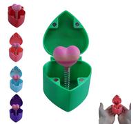 Caja de regalo sorpresa impresa en 3D: corazón desplegable con rosa en el interior, regalo divertido de San Valentín para propuesta de matrimonio o cumpleaños, recuerdo romántico y decoración.