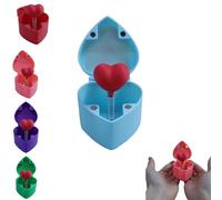 Caja de regalo sorpresa impresa en 3D: corazón desplegable con rosa en el interior, regalo divertido de San Valentín para propuesta de matrimonio o cumpleaños, recuerdo romántico y decoración.