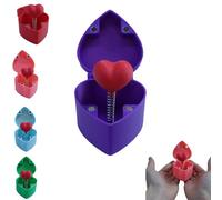 Caja de regalo sorpresa impresa en 3D: corazón desplegable con rosa en el interior, regalo divertido de San Valentín para propuesta de matrimonio o cumpleaños, recuerdo romántico y decoración.