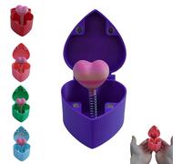Caja de regalo sorpresa impresa en 3D: corazón desplegable con rosa en el interior, regalo divertido de San Valentín para propuesta de matrimonio o cumpleaños, recuerdo romántico y decoración.