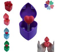 Caja de regalo sorpresa impresa en 3D: corazón desplegable con rosa en el interior, regalo divertido de San Valentín para propuesta de matrimonio o cumpleaños, recuerdo romántico y decoración.
